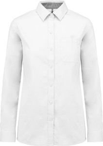 Kariban K585 - Langarm-Baumwollhemd für Damen Weiß