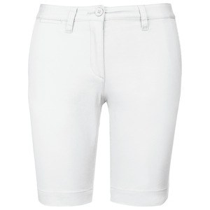 Kariban K751 - Chino-Bermuda-Shorts für Damen Weiß