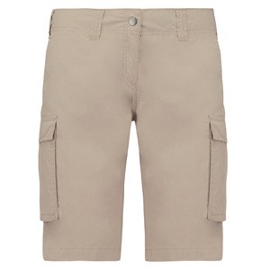 Kariban K756 - Leichte Bermuda-Shorts für Damen mit mehreren Taschen Beige