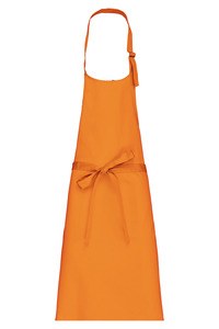 Kariban K895 - Baumwollschürze ohne Tasche Orange