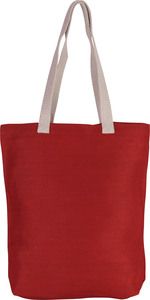 Kimood KI0229 - Shoppingtasche aus Jute-Baumwollmischgewebe
