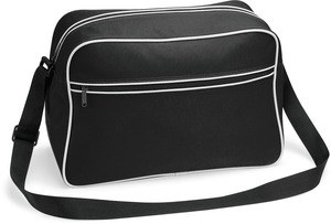 Bag Base BG14 - Retro -Umhängetasche Black / White