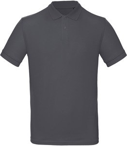 B&C CGPM430 - Men's organic polo shirt Dunkelgrau