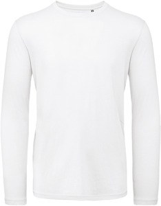 B&C CGTM070 - Men's organic Inspire long-sleeved T-shirt Weiß