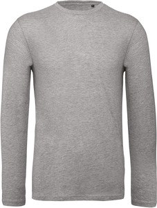 B&C CGTM070 - Men's organic Inspire long-sleeved T-shirt Sport Grey