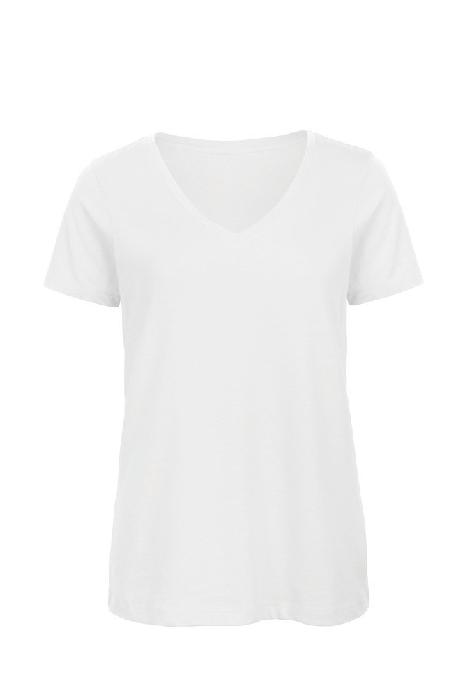 B&C CGTW045 - Ladies' Organic Inspire Cotton V-neck T-shirt