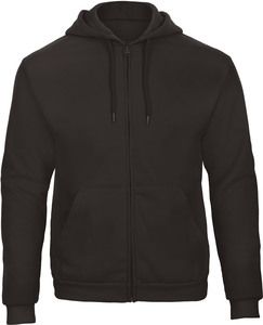 B&C CGWUI25 - ID.205 Hooded Full Zip Sweatshirt Black