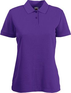 Fruit of the Loom SC63212 - Piqué Poloshirt Mischgewebe Damen Purple