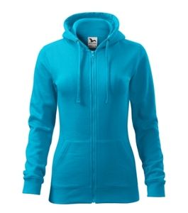 Malfini 411 - Trendy Zipper Sweatshirt Damen Türkis