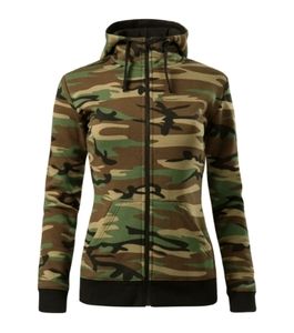 Malfini C20 - Camo Zipper Sweatshirt Damen camouflage brown