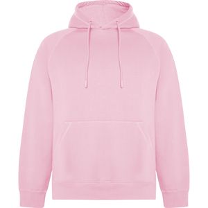 Roly SU1074 - VINSON Unisex-Kapuzensweatshirt aus gekämmter Bio-Baumwolle und recyceltem Polyester Light Pink