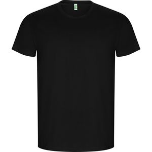 Roly CA6690 - GOLDEN Schlauchförmiges Kurzarm-T-Shirt aus Bio-Baumwolle Black