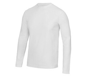 Just Cool JC002 - Atmungsaktives Langarm-Neoteric ™ -T-Shirt Arctic White