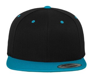 Flexfit 6089MT - Zweifarbige Snapback-Kappe Black/ Teal