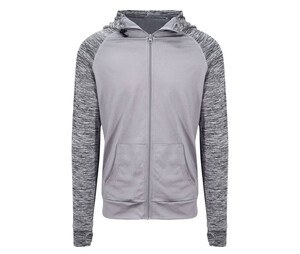 Just Cool JC057 - Kontrastierende Männer -Sweatshirt Grey/Grey Melange