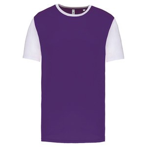 PROACT PA4023 - Zweifarbiges Kurzarmtrikot für Erwachsene Sporty Purple / White