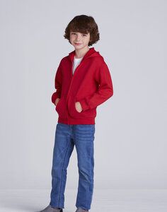 Gildan 18600 - Kapuzensweatshirt mit Reißverschluss Herren Ash