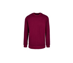 Build Your Brand BYB003 - Rundes Nacken -Sweatshirt Burgundy