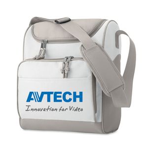 GiftRetail IT3101 - ZIPPER Kühltasche mit Fronttasche Weiß