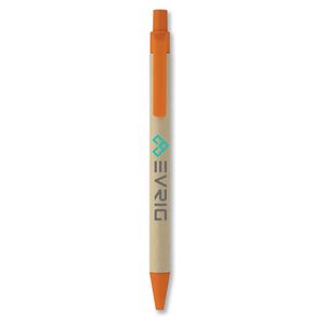 GiftRetail IT3780 - CARTOON Papier/Mais PLA Kugelschreiber Orange