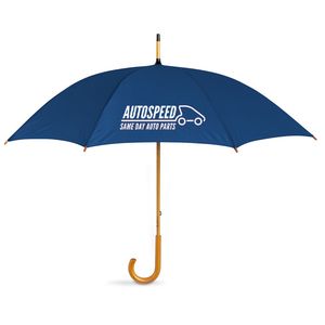 GiftRetail KC5132 - Regenschirm mit Holzgriff Blue