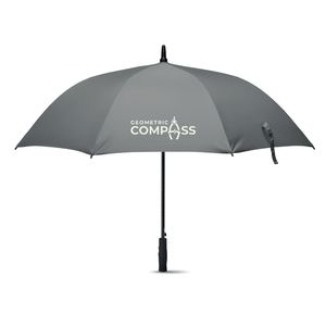 GiftRetail MO6175 - GRUSA Regenschirm mit ABS Griff Grau