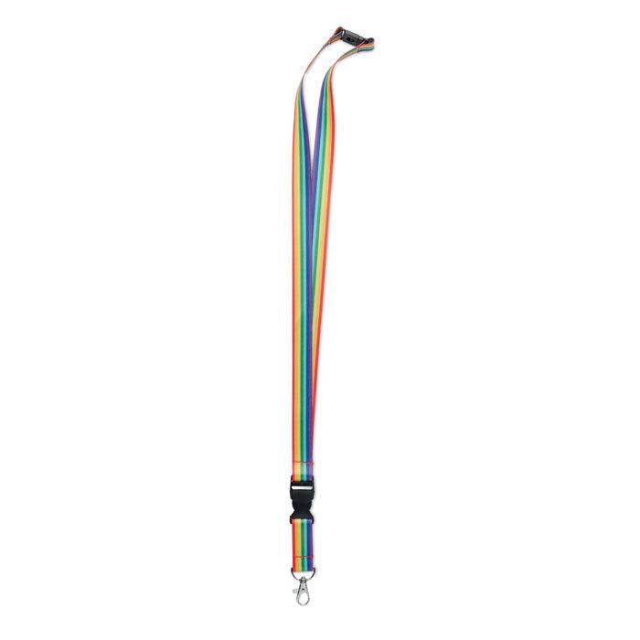 GiftRetail MO6423 - BOWYARD Lanyard  RPET Arco-íris