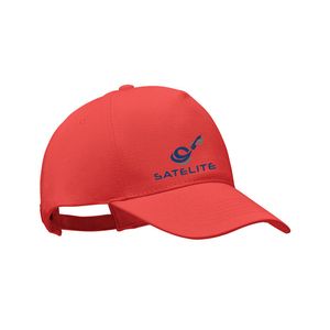 GiftRetail MO6432 - BICCA CAP Baseballkappe Organic Cotton Rot