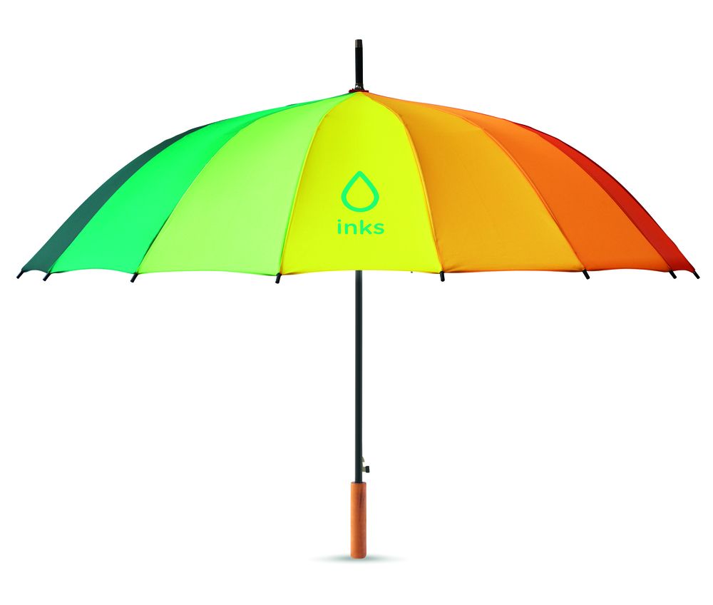 GiftRetail MO6540 - BOWBRELLA Regenschirm regenbogenfarbig
