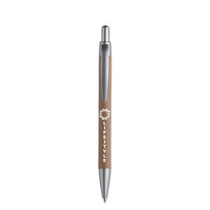 GiftRetail MO8105 - PUSHTON Kugelschreiber mit Schaft aus matt silver