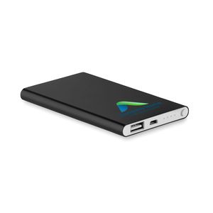 GiftRetail MO8735 - POWERFLAT Powerbank 4000 mAh Schwarz