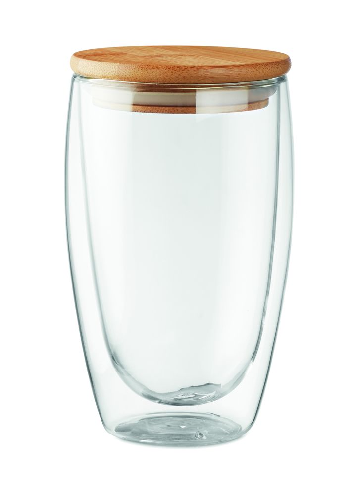 GiftRetail MO9721 - TIRANA LARGE Doppelwandiges Glas 450 ml