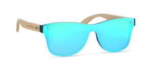 GiftRetail MO9863 - ALOHA Sonnenbrille mit Bambus Blue