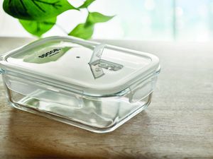 GiftRetail MO9923 - Lunchbox aus Glas 900 ml Transparent
