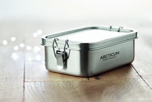 GiftRetail MO9938 - CHAN LUNCHBOX Lunchbox Edelstahl 750ml matt silver