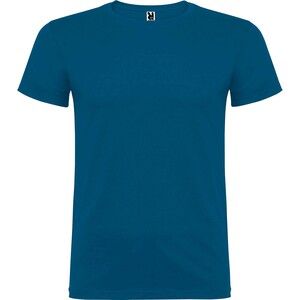 Roly CA6554 - BEAGLE Kurzarm-T-Shirt mit doppeltem Rundhalsausschnitt mit Elastan Moonlight Blue