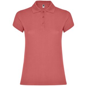 Roly PO6634 - STAR WOMAN Talliertes-Poloshirt mit kurzen Ärmeln CHRYSANTHEMUM RED