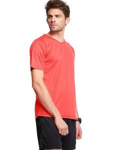 Mustaghata WINNER - Aktives T-Shirt für Männer kurze Ärmel & Raglantes 125G Fuschia