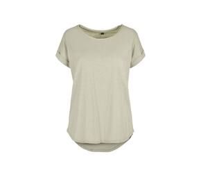 Build Your Brand BY036 - T-Shirt mit langem Rücken für Frauen Soft Salvia