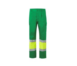 VELILLA VL157 - HOSE BICOLOR HOHE SICHTBARKEIT Fluo Yellow / Green