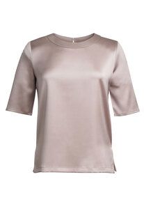 Brook Taverner BT2362 -  easy to iron smock. Short sleeves Taupe