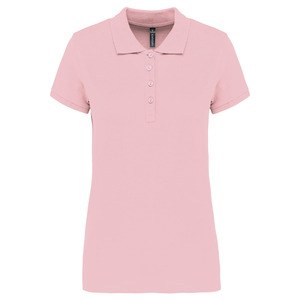 Kariban K255 - Damen Kurzarm-Poloshirt. Baumwollpiqué. Pale Pink