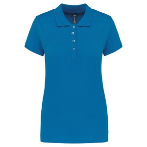 Kariban K255 - Damen Kurzarm-Poloshirt. Baumwollpiqué. Tropical Blue