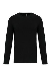 Kariban K3016 - Langarm-T-Shirt mit Rundhalsausschnitt Black
