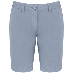 Kariban K753 - Bermuda-Shorts für Damen im ausgewaschenen Look Washed Smoky Blue