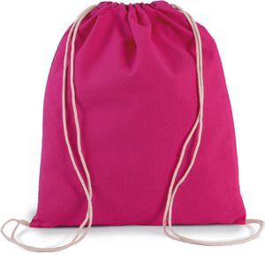 Kimood KI0147 - Kleiner Rucksack aus Bio-Baumwolle mit Kordeln
