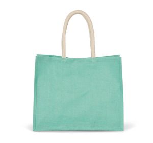 Kimood KI0219 - Jute Strandtasche Ice Mint