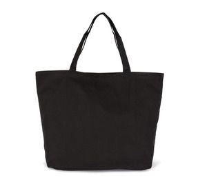 Kimood KI0296 - XXL-Shoppingtasche aus Baumwolle Black