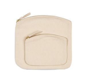 Kimood KI0742 - Kleine Tasche mit Reißverschluss Natural