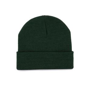 K-up KP892 - Recycelte Mütze mit Strickumschlag Forest Green